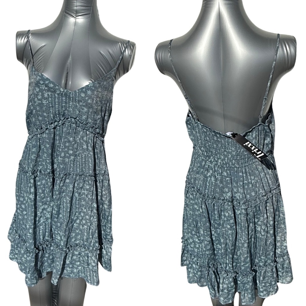 Flirty Blue Floral Dress
